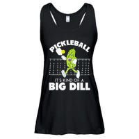 Its Kind Of A Big Dill Funny Pickleball Paddleball Ladies Essential Flowy Tank