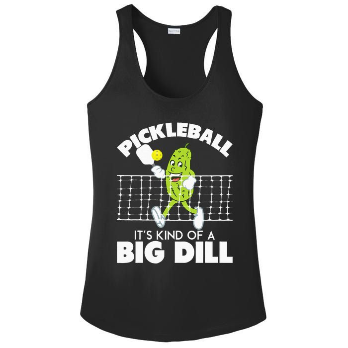 Its Kind Of A Big Dill Funny Pickleball Paddleball Ladies PosiCharge Competitor Racerback Tank