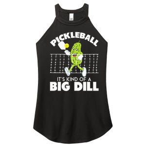 Its Kind Of A Big Dill Funny Pickleball Paddleball Women's Perfect Tri Rocker Tank