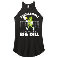 Its Kind Of A Big Dill Funny Pickleball Paddleball Women's Perfect Tri Rocker Tank