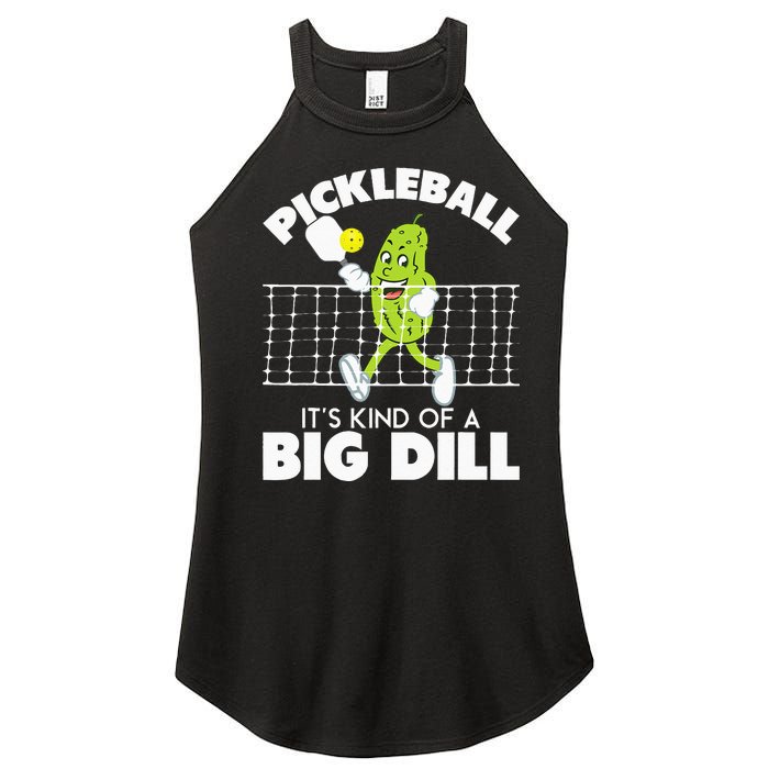 Its Kind Of A Big Dill Funny Pickleball Paddleball Women's Perfect Tri Rocker Tank