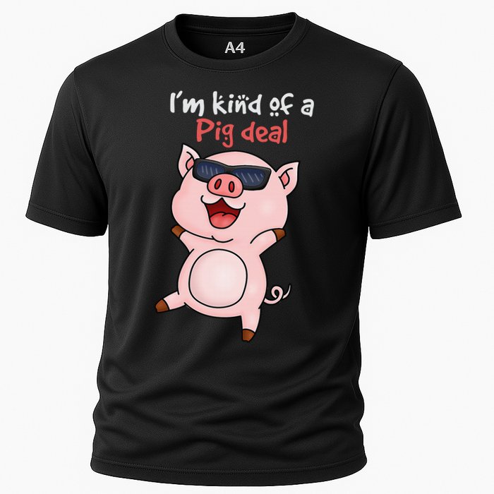 I’m kind of Pig Deal Funny Pig Cooling Performance Crew T-Shirt