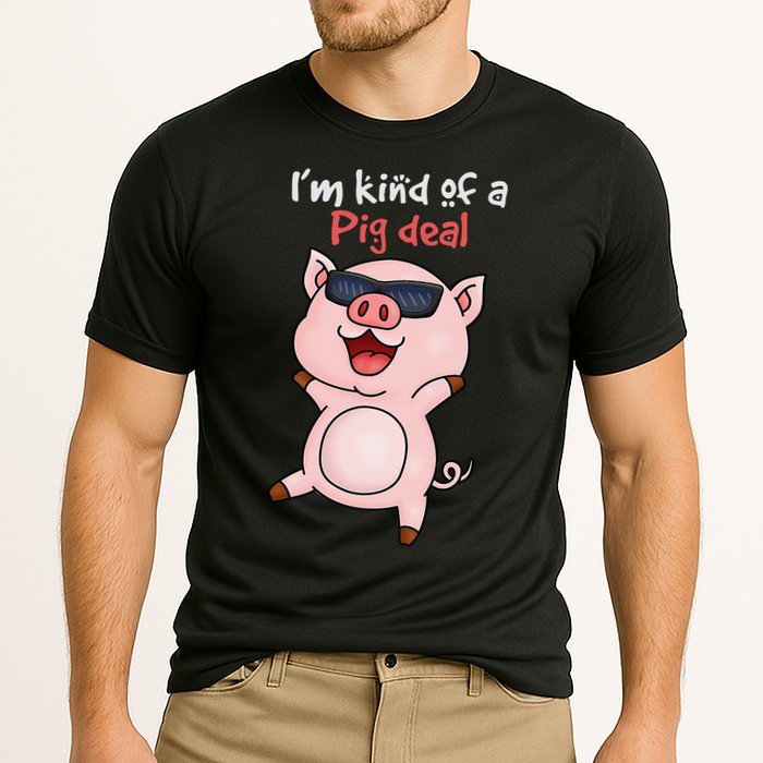 I’m kind of Pig Deal Funny Pig Cooling Performance Crew T-Shirt
