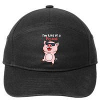 I’m kind of Pig Deal Funny Pig 7-Panel Snapback Hat