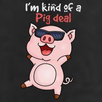 I’m kind of Pig Deal Funny Pig 25L Jumbo Tote