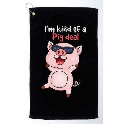I’m kind of Pig Deal Funny Pig Golf Towel