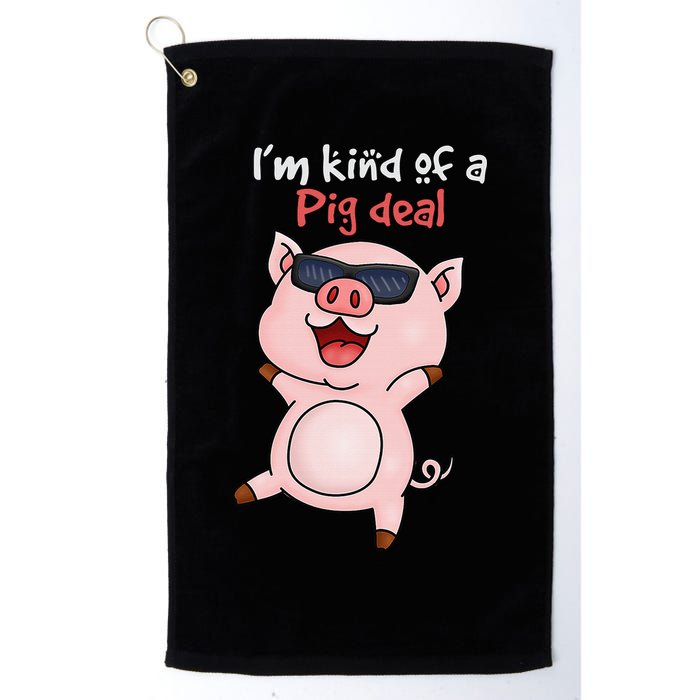 I’m kind of Pig Deal Funny Pig Golf Towel