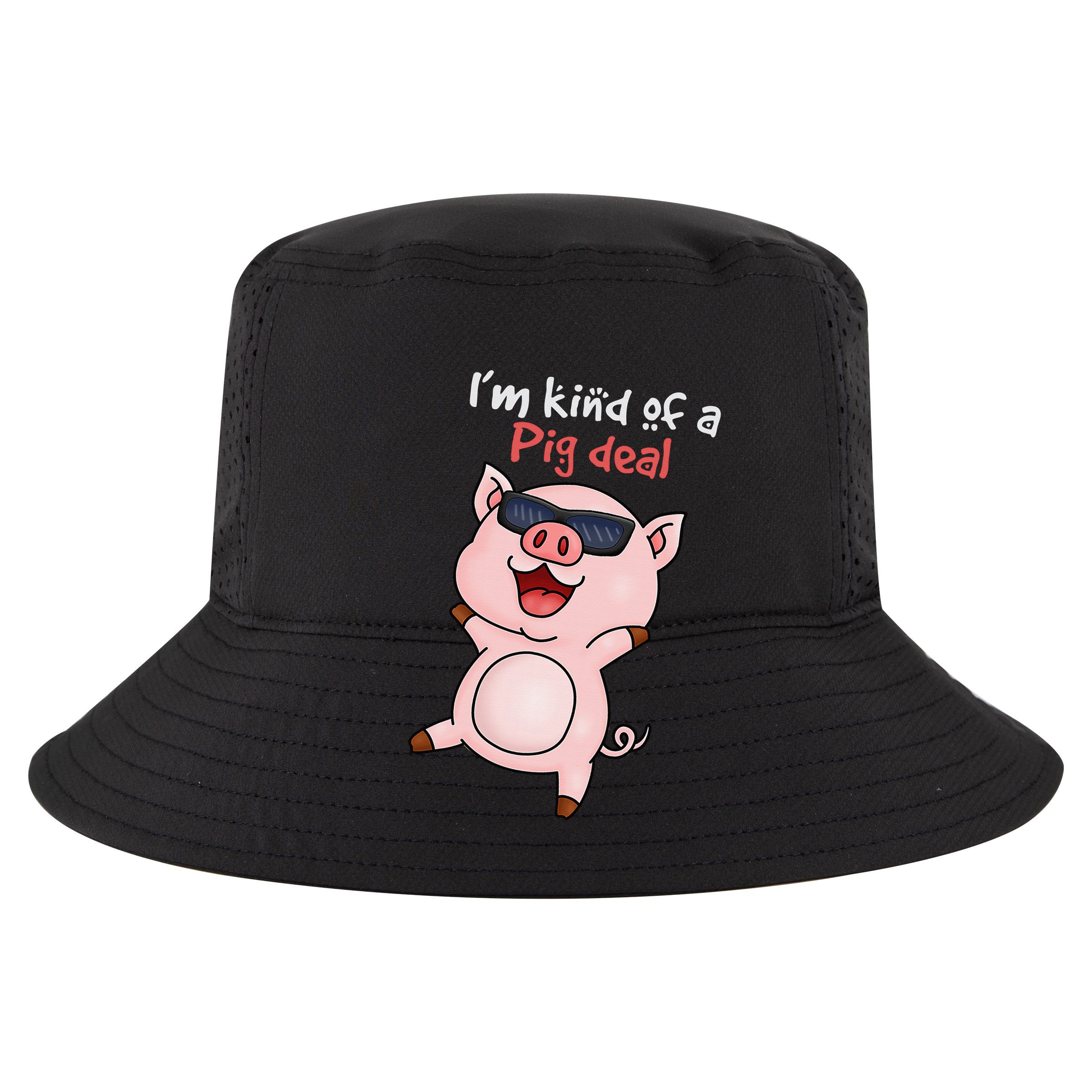 I’m kind of Pig Deal Funny Pig Cropped Pullover Crew