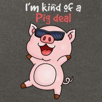 I’m kind of Pig Deal Funny Pig Cotton Canvas Backpack
