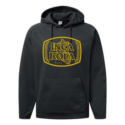 Inca Kola Peru Golden Kola Bubblegum Cream Soda Gold Performance Fleece Hoodie