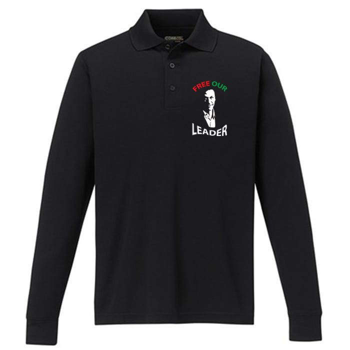 Imran Khan PTI Shirts Imran Khan Absolutely Not Performance Long Sleeve Polo