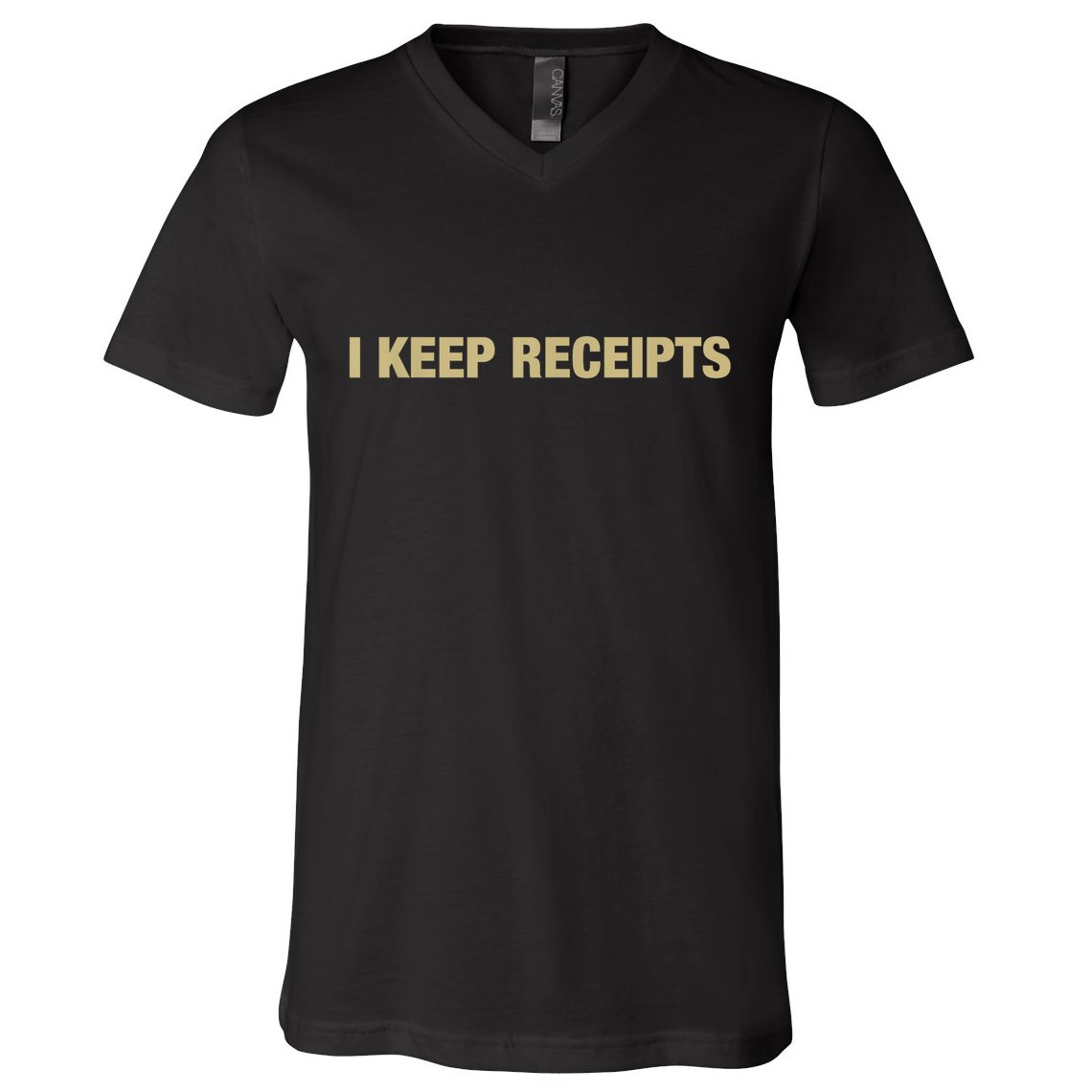I Keep Receipts V-Neck T-Shirt