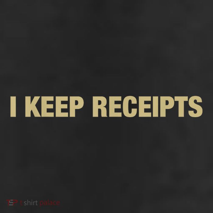 I Keep Receipts 11oz C Handle Ceramic Mug