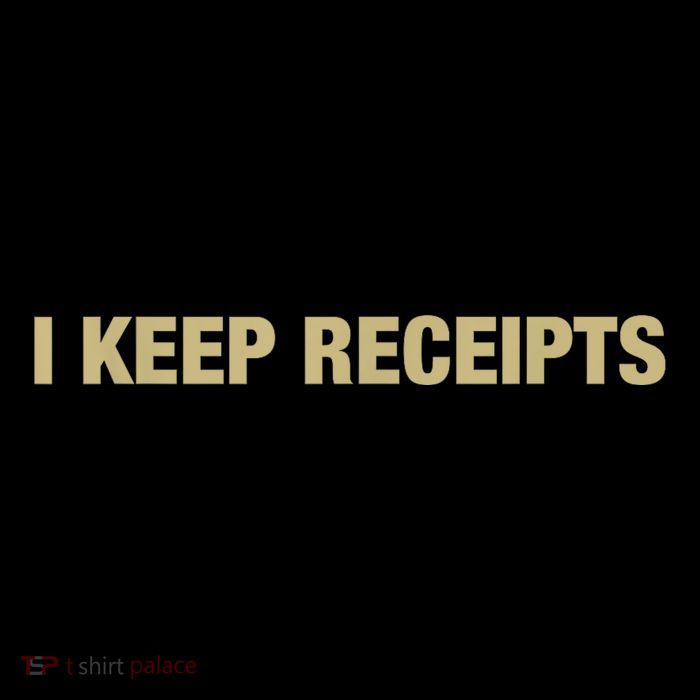 I Keep Receipts Zip Tote Bag