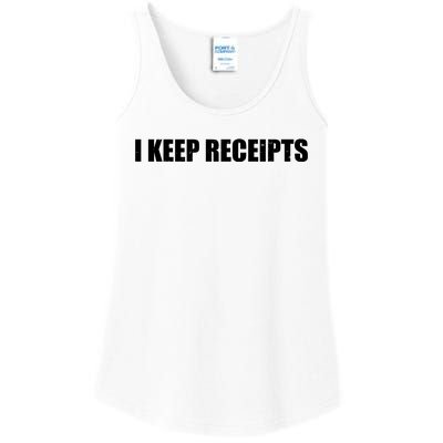 I Keep Receipts Ladies Essential Tank