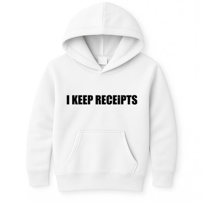 I Keep Receipts Kids Hoodie