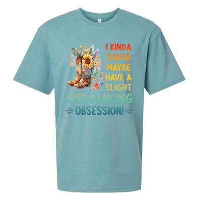 I Kinda Sorta Maybe Have A Slight Line Dancing Obsession Sueded Cloud Jersey T-Shirt