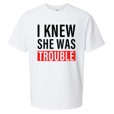 I Knew She Was Trouble Sueded Cloud Jersey T-Shirt