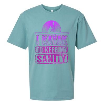 I Kayak To Keep My Sanity Funny Kayakers Kayaking Cute Gift Tank Top Sueded Cloud Jersey T-Shirt