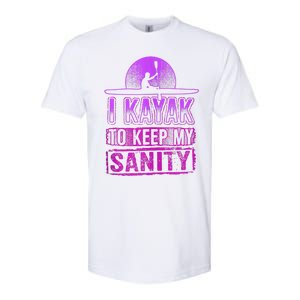 I Kayak To Keep My Sanity Funny Kayakers Kayaking Cute Gift Tank Top Softstyle CVC T-Shirt