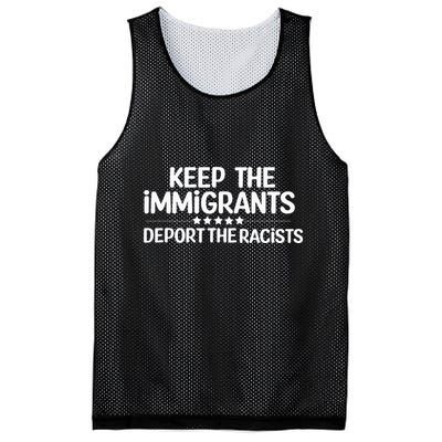 Immigrants Keep The Immigrants Deport the Racists Mesh Reversible Basketball Jersey Tank