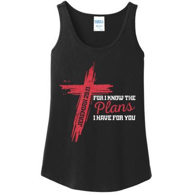 I Know The Plans I Have For You God Christian Ladies Essential Tank