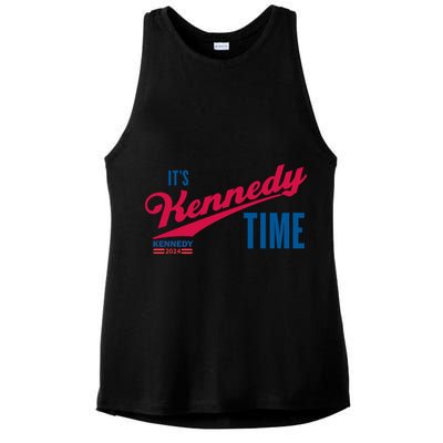 Its Kennedy Time RFK For President 2024 Ladies PosiCharge Tri-Blend Wicking Tank