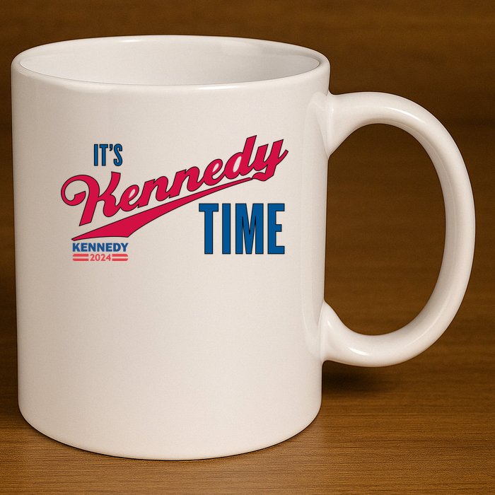 Its Kennedy Time RFK For President 2024 11oz C Handle Ceramic Mug