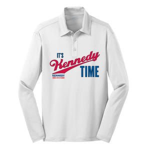 Its Kennedy Time RFK For President 2024 Silk Touch Performance Long Sleeve Polo