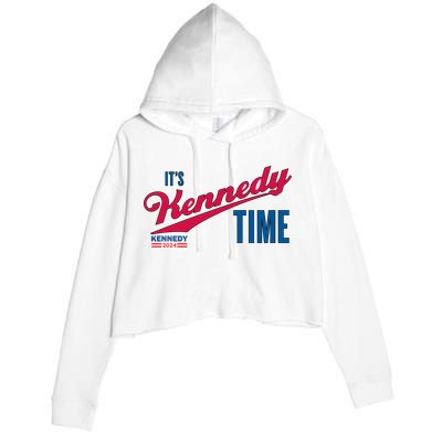 Its Kennedy Time RFK For President 2024 Crop Fleece Hoodie