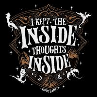 I Kept The Inside Thoughts Inside Drawstring Bag