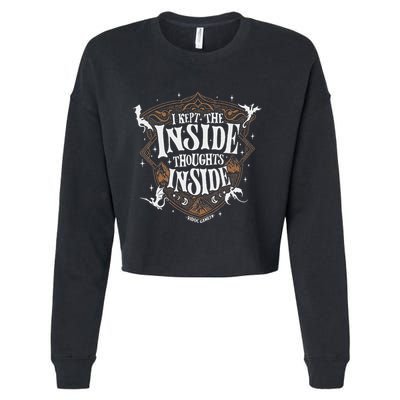 I Kept The Inside Thoughts Inside Cropped Pullover Crew