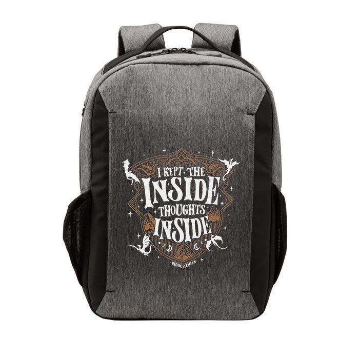 I Kept The Inside Thoughts Inside Vector Backpack