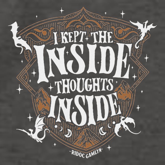 I Kept The Inside Thoughts Inside Vector Backpack