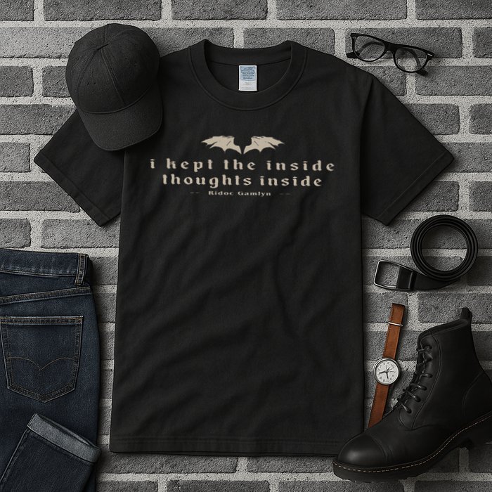 I Kept The Inside Thoughts Inside Bookish Tall T-Shirt