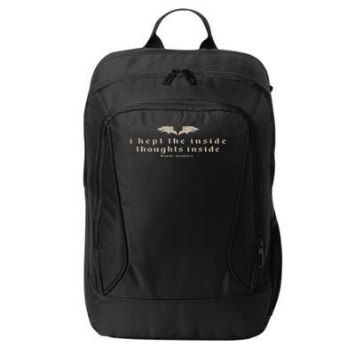 I Kept The Inside Thoughts Inside Bookish City Backpack