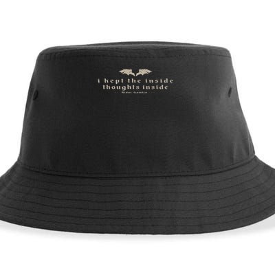 I Kept The Inside Thoughts Inside Bookish Sustainable Bucket Hat