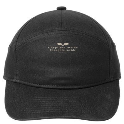 I Kept The Inside Thoughts Inside Bookish 7-Panel Snapback Hat