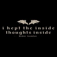I Kept The Inside Thoughts Inside Bookish Drawstring Bag