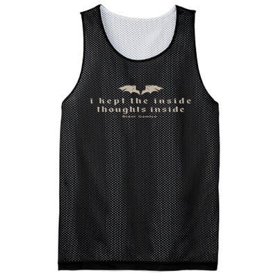 I Kept The Inside Thoughts Inside Bookish Mesh Reversible Basketball Jersey Tank