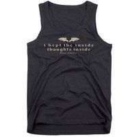 I Kept The Inside Thoughts Inside Bookish Tank Top