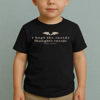 I Kept The Inside Thoughts Inside Bookish Toddler T-Shirt
