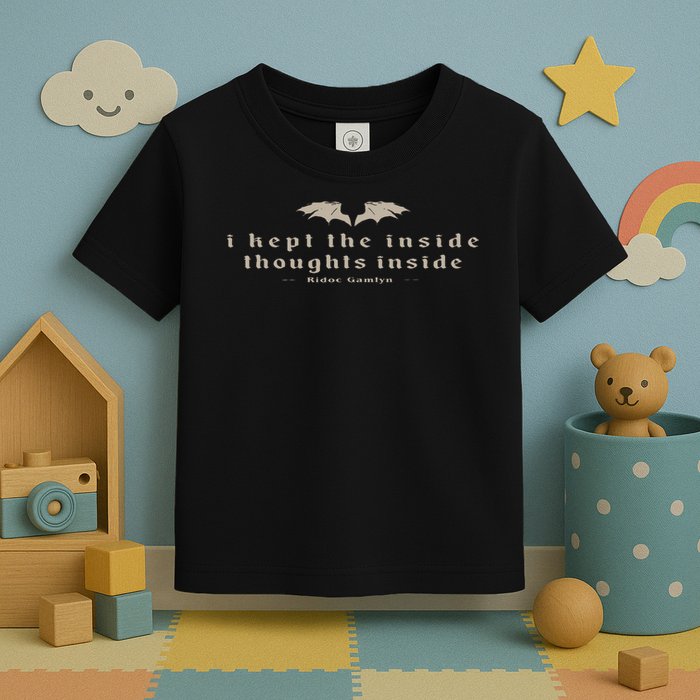 I Kept The Inside Thoughts Inside Bookish Toddler T-Shirt