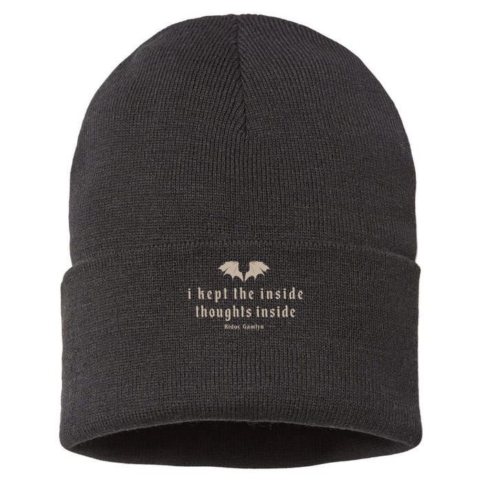 I Kept The Inside Thoughts Inside Sustainable Knit Beanie