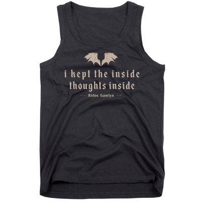 I Kept The Inside Thoughts Inside Tank Top