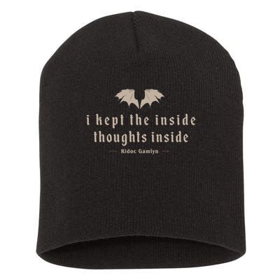 I Kept The Inside Thoughts Inside Short Acrylic Beanie
