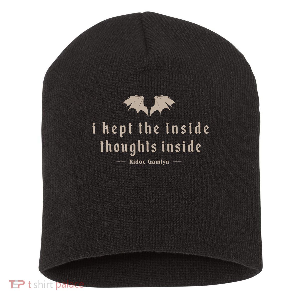 I Kept The Inside Thoughts Inside Short Acrylic Beanie