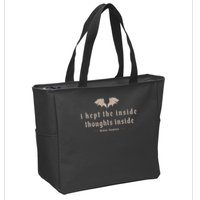 I Kept The Inside Thoughts Inside Zip Tote Bag