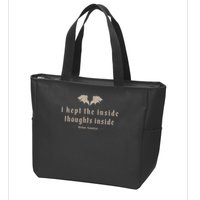 I Kept The Inside Thoughts Inside Zip Tote Bag