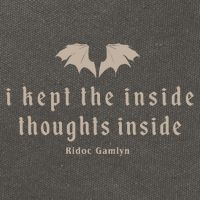 I Kept The Inside Thoughts Inside Cotton Canvas Backpack
